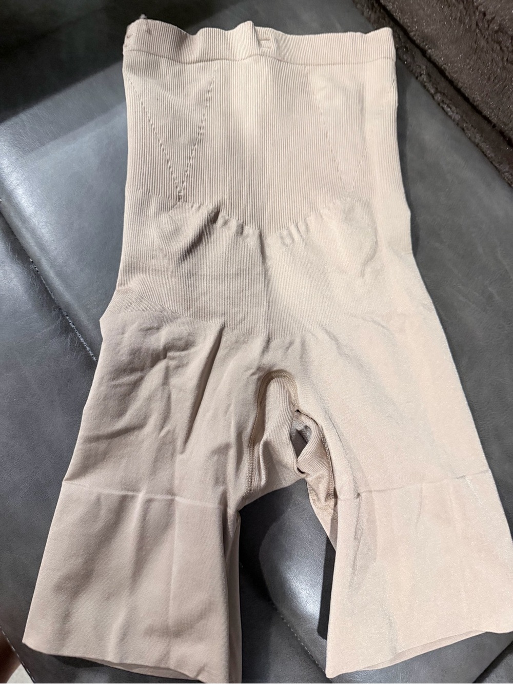 High-Waist Nude Shaping Shorts